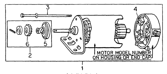 Starter Motor Diagram and Parts List for CADET85 (86-0340023U-0340025U-0340026U-0340029U-0340030U-0340032U-0340033U)(1975 & Since) Cub Cadet Lawn Tractor